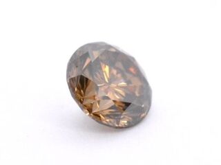 Diamant – 1.02 carat natuurlijke cognac gekleurde diamant (gecertifice