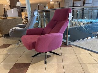 Draai fauteuil Knudsen, rose / paars