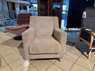 Fauteuil Knudsen, grijs/wit