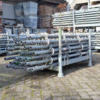 Ca. 51x Staanders met pen, Layher, Allround | 200 cm (ring 50), in tra