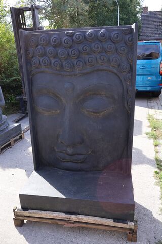 Fontein, Buddha, Donkergrijs / Antraciet