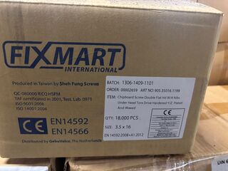Ca. 18000x Schroeven FixSmart, 3,5×16