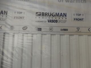 Paneelradiator, Brugman, universeel Compact, wit