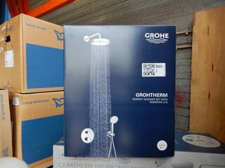 Inbouw regendouche set, Grohe, Grohtherm tempesta 210, chroom