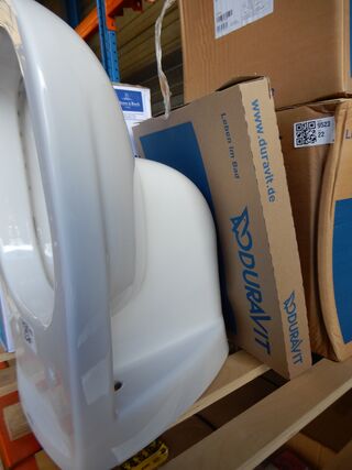 Wandcloset met zitting, Duravit, D-code, wit