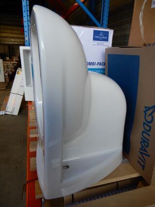 Wandcloset met zitting, Duravit, D-code, wit