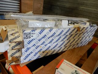 5x Glijstangset, Hansa, Basic jet, chroom