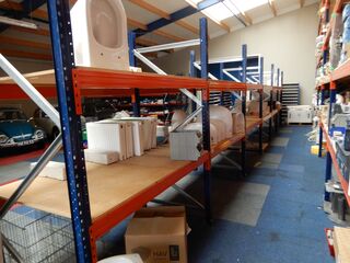 11,72mtr Palletstelling, oranje/blauw