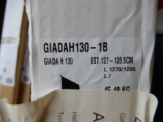 Vaste douchewand inloopdouche, Novellini, GiadaH 130-1B