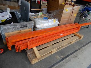 Ca. 10x Restanten liggers palletstelling, oranje