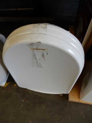 Wandcloset met zitting, wit