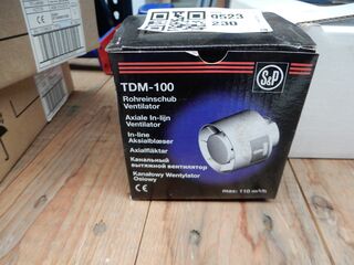 Buisventilator S&P, TDM-100, wit