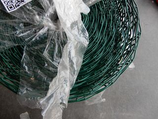 Ca. 25mtr Tuingaas geplastificeerd rechthoekig, Greenway, groen