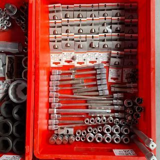 Assortiment dopsleutels o.a. Bosch