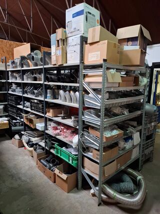 Partij installatiemateriaal/luchtbehandeling o.a. Itho Daalderop