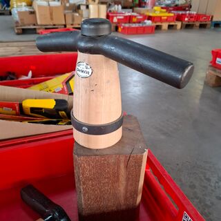 2x Straathamer met tegelklopper en klos
