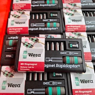 24x Bithouder met 9x bit Wera, Rapidaptor