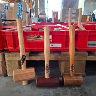 12x Diverse houten hamer