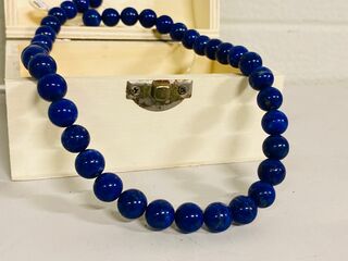 Lapis Lazuli kogels 10-11mm streng