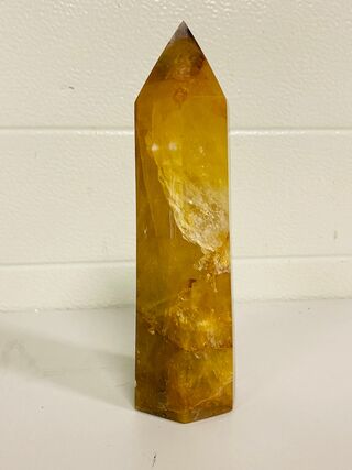 Limoniet/Bergkristal obelisk