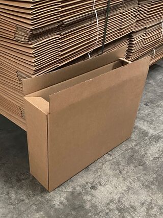 Ca. 480x Verzenddozen met autolockbodem, bruin, 51x12x39cm