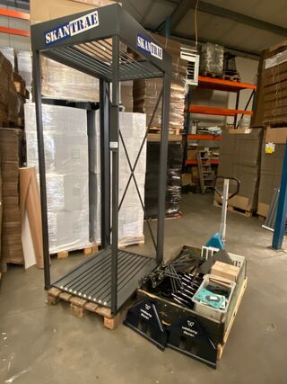 Displayrack voor deuren en deursteunen