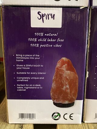 4x Zoutlampen Himalayazout 100% natuurlijk, 3-5 kg