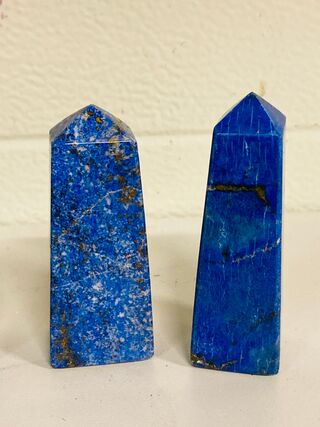 4x Lapis Lazuli obelisk (4-zijdig)