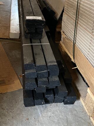 Partij  achterlatten, panlatten, zwart