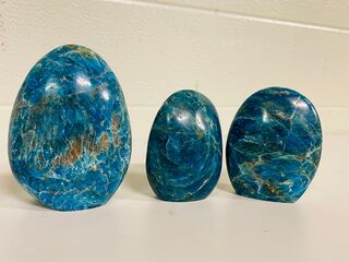 5x Apatiet vrije vorm staand, blauw