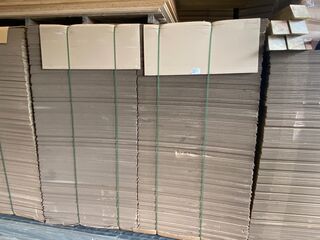 Ca. 150x Grote verzenddozen, dubbelgolf, bruin, 100x100x40cm