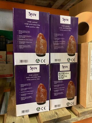 4x Zoutlampen Himalayazout 100% natuurlijk, 3-5 kg