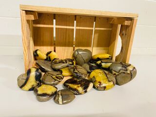 Ca. 19x Septariekwarts harten