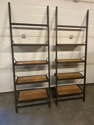 2x Boekenrek oud teak, Sanders Meubelland