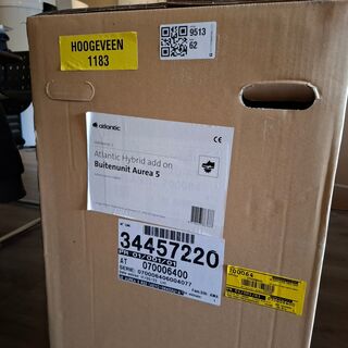 Lucht/water hybride warmtepomp buitenunit Atlanta, Aurea 5 Hybrid Add-