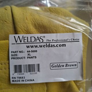 Lastuinbroek, maat XL Weldas, pants 44-5600