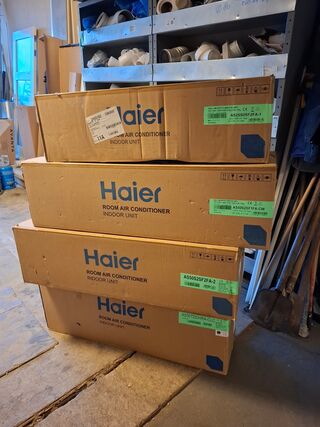 4x Airco binnenunit Haier