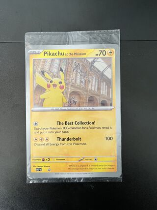 Pikachu at the Museum promo-Pokémon-kaart (In groot formaat)