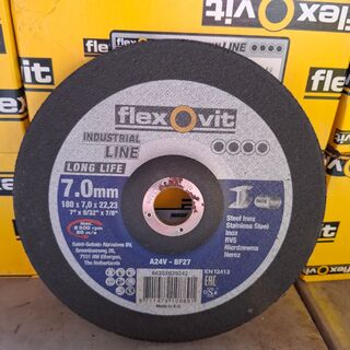 8 doos a 10 stuks Afbraamschijf FlexOvit, 180×7,0x22,23