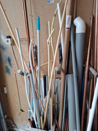Partij installatie buismateriaal