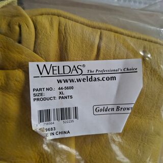 2x Lastuinbroek, maat XL Weldas, pants 44-5600