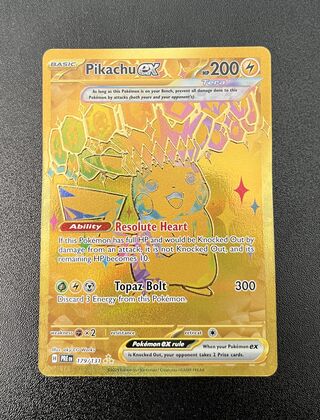 Golden Pikachu ex – Prismatic Evolutions – Pokémon-kaart
