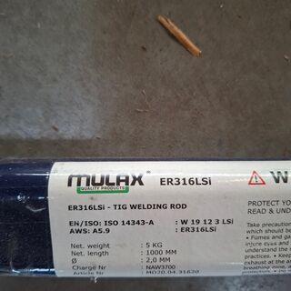 koker a 5 kilo TIG laselektrode Mulax, ER316LSi