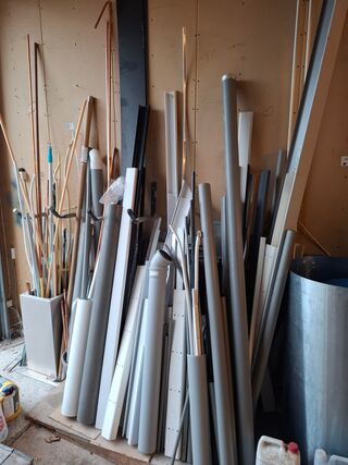 Partij installatie buismateriaal