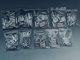 Ca. 1500x Loodgewichten voor dropshot en jigvissen, Grijs / Chroom