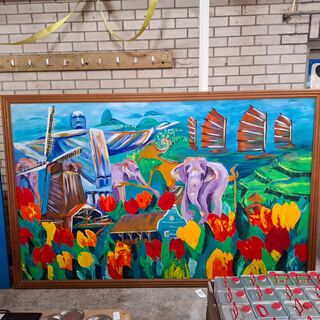 Schilderij in lijst Katarina Jankowski, bouwjaar 2006