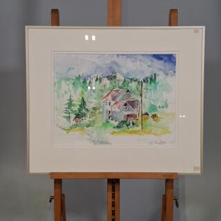 Aquarel, Maya Wildevuur, Mosjoen Noorwegen, 1991