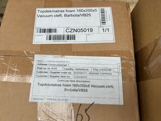 2x Topdekmatras foam 160x200x5, 90x200x5