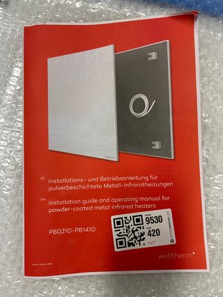 Infrarood verwarmingspaneel Welltherm