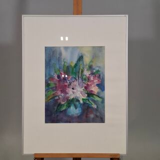 Aquarel, Maya Wildevuur, Rodondendrons, 1990